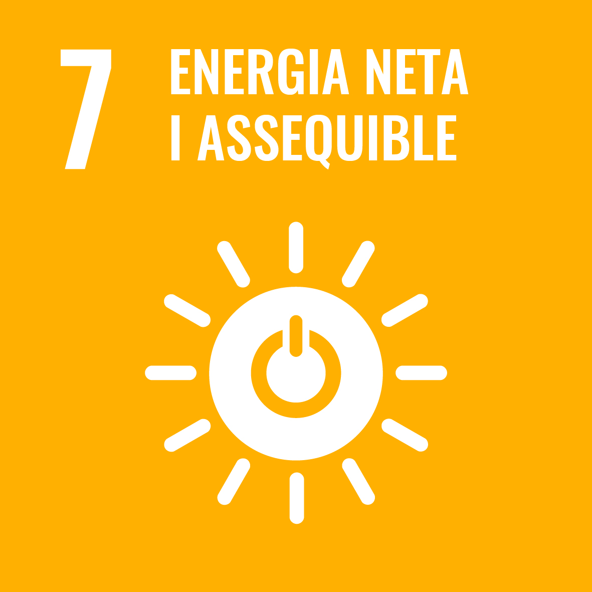 Objectiu 7: Garantir l’accés a una energia assequible, segura, sostenible i moderna per a totes les persones