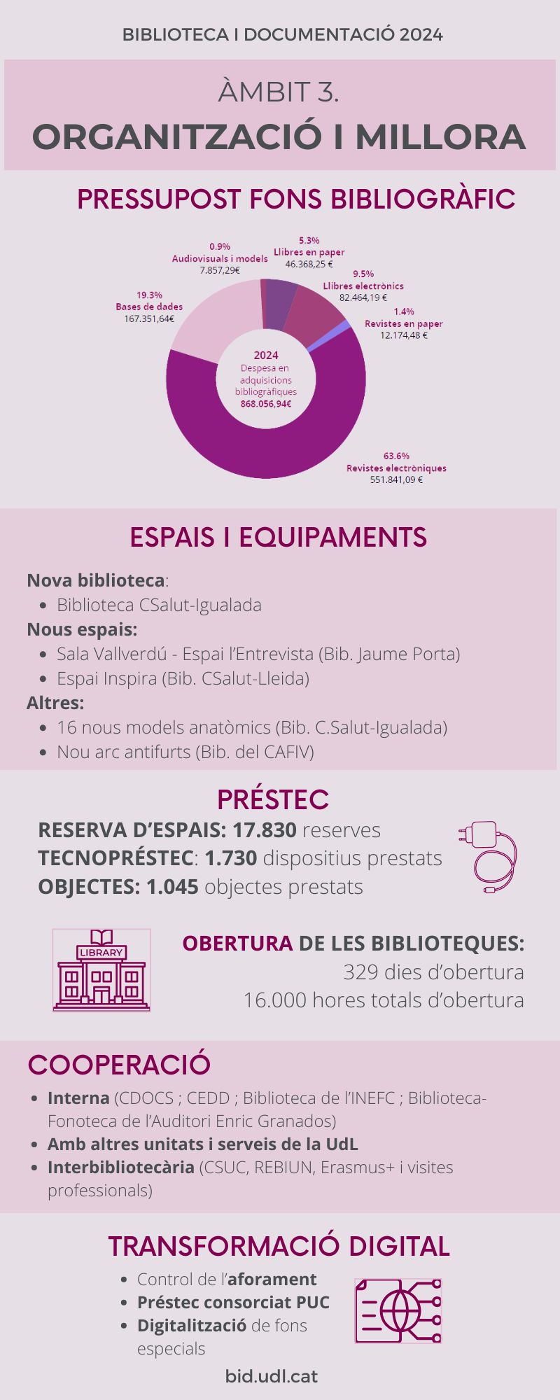Infografia Organització i millora
