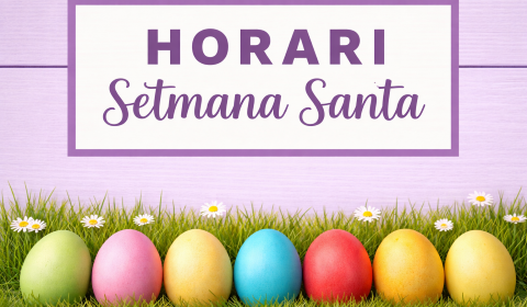Horari Setmana Santa amb ous de Pasqua