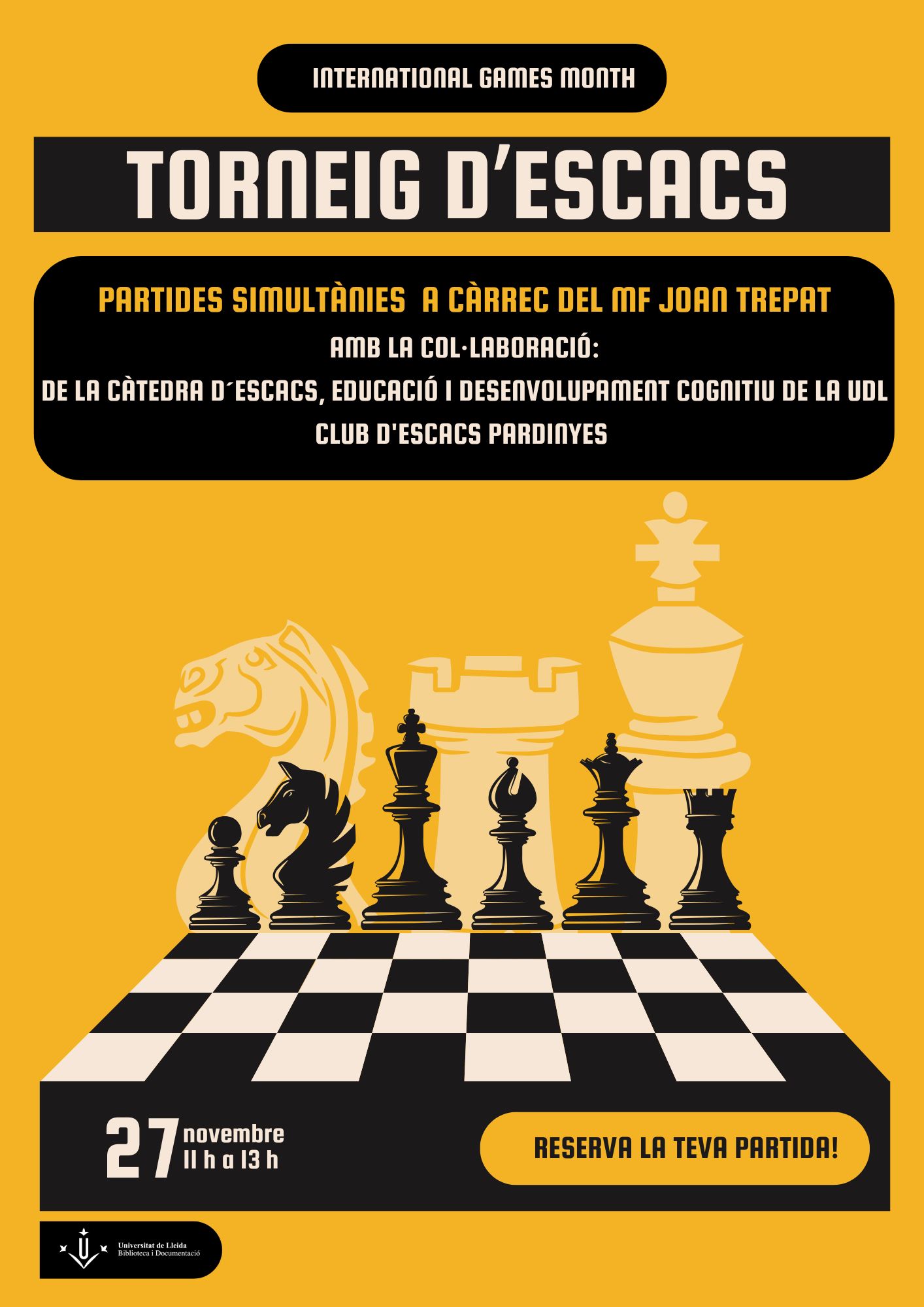 Torneig d'escacs (Cartel (A3 vertical))