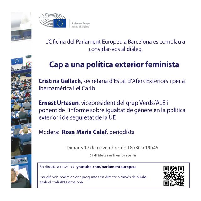 Diàleg “Cap a una política exterior feminista”